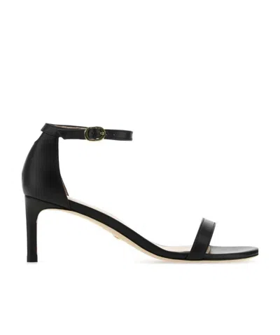 STUART WEITZMAN LOGO HIGH-HEELED SANDALS