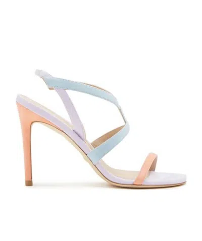 STUART WEITZMAN LOGO HIGH-HEELED SANDALS
