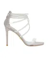 Stuart Weitzman Logo High-heeled Sandals In White