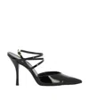 Stuart Weitzman 100mm Strapeze Patent Leather Pumps In Black