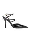 Stuart Weitzman 100mm Strapeze Patent Leather Pumps In Black