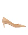 Stuart Weitzman Logo High Heels In Nude