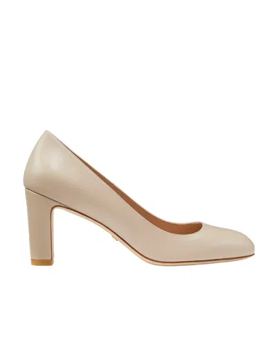 Stuart Weitzman Logo High Heels In Nude