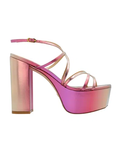 Stuart Weitzman Logo High Heels In Pink