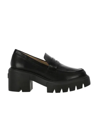 STUART WEITZMAN LOGO LOAFERS