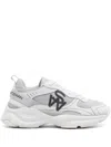 Stuart Weitzman Logo-patch Mesh Chunky Sneakers In Grey