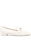 Stuart Weitzman Sw Leather Loafers In Neutrals