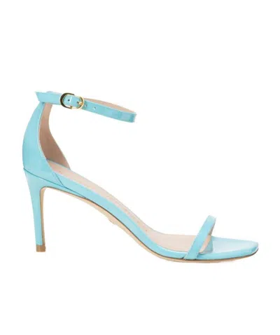 Stuart Weitzman Logo Sandals In Blue