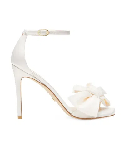 Stuart Weitzman Logo Sandals In White
