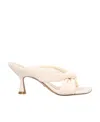 Stuart Weitzman Logo Sandals In White