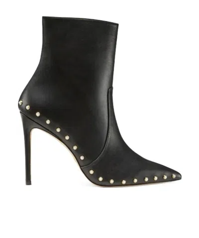 STUART WEITZMAN LOGO ZIPPER BOOTS