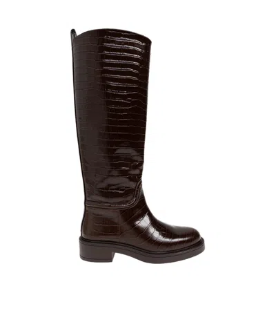 Stuart Weitzman Long-sleeved Boots In Black