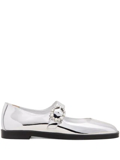 STUART WEITZMAN LORALEI CRYSTAL BALLERINA SHOES