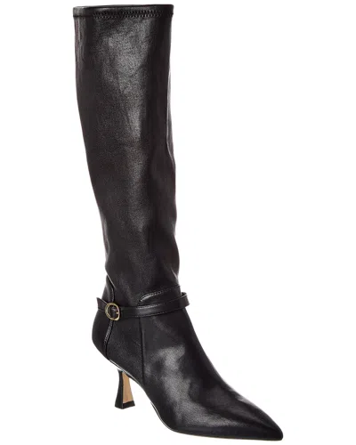 Stuart Weitzman Lori 75 Leather Boot In Black