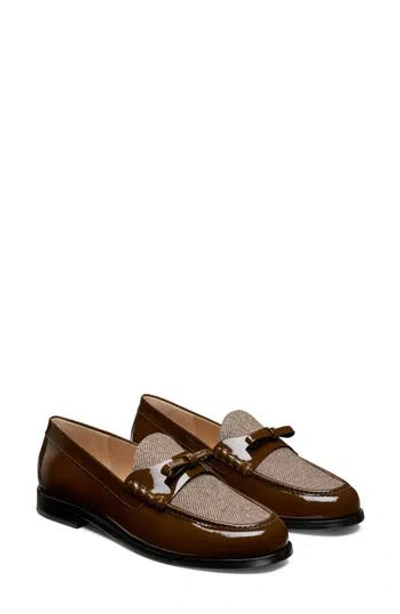 Stuart Weitzman Lottie Bow Loafer In Brown