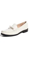 Stuart Weitzman Lottie Bow Loafers Cream In Cream