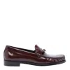 Shop Stuart Weitzman Lottie Bow Loafers In Red