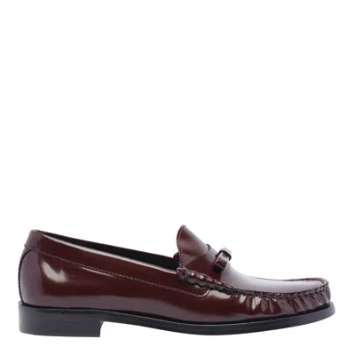 Stuart Weitzman Lottie Bow Loafers In Red