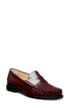 Stuart Weitzman Women's Lottie Loafer Flats In Dark Carbernet