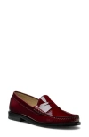 Stuart Weitzman Lottie Penny Loafer In Red