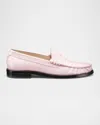 Stuart Weitzman Lottie Penny Loafers In Pink Marshmallow