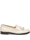 Stuart Weitzman Lottie Sostud Loafers In Neutral