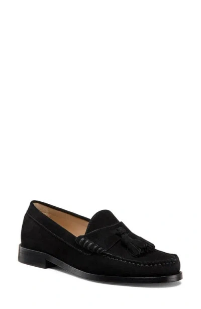 Stuart Weitzman Lottie Tassel Loafer In Black