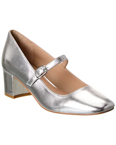 STUART WEITZMAN LOUISE 50 BLOCK LEATHER MARY JANE PUMP