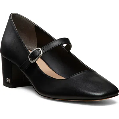 Stuart Weitzman Louise 50 Mary Jane In Black