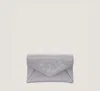 Stuart Weitzman Loveletter Mini Clutch In Silver