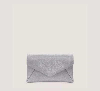 Stuart Weitzman Loveletter Mini Clutch In Silver