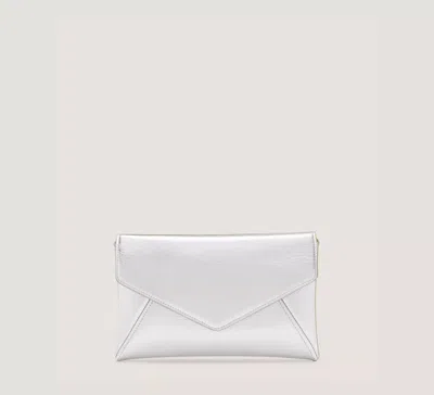Stuart Weitzman Loveletter Mini Clutch In White