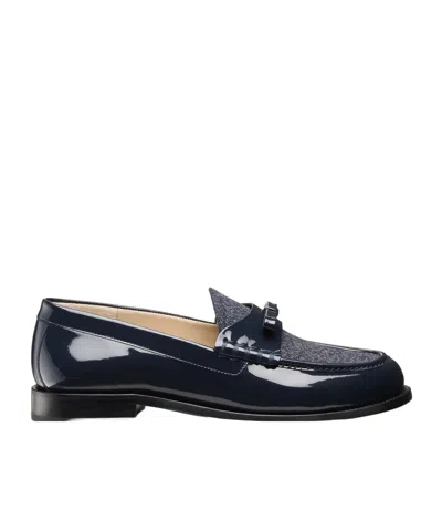 Stuart Weitzman Low-heeled Loafers In Blue