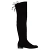 Stuart Weitzman Over-the-knee Boots With Luxurious Suede Finish And Elegant Design In Black