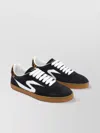 Stuart Weitzman Low Top Sneakers Animalier Detail In Black