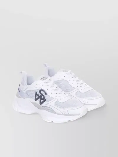 Stuart Weitzman Low Top Sneakers Chunky Sole In White