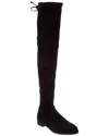 Stuart Weitzman Over-the-knee Boots With Luxurious Suede Finish And Elegant Design In Black