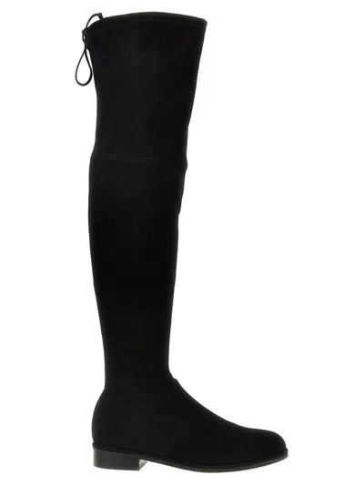Stuart Weitzman Lowland Bold - Suede Boot Above The Knee In Black