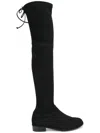 Stuart Weitzman Lowland Stretch Suede Over The Knee Boots In Multi