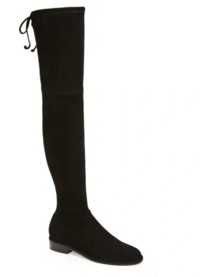 Pre-owned Stuart Weitzman Lowland Over The Knee Boots Size 9 In Black