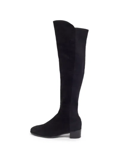 Pre-owned Stuart Weitzman Lowland Over-the-knee Boots In Black