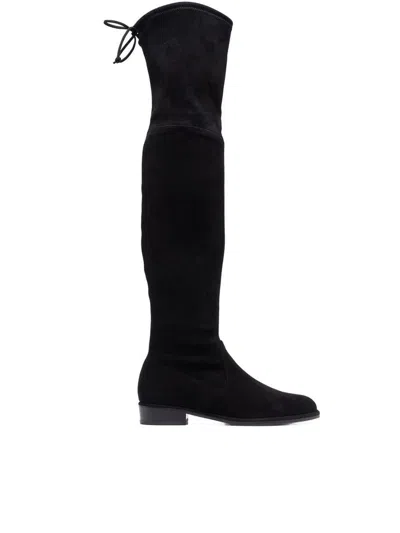 Stuart Weitzman Lowland Thigh High Boots In Black