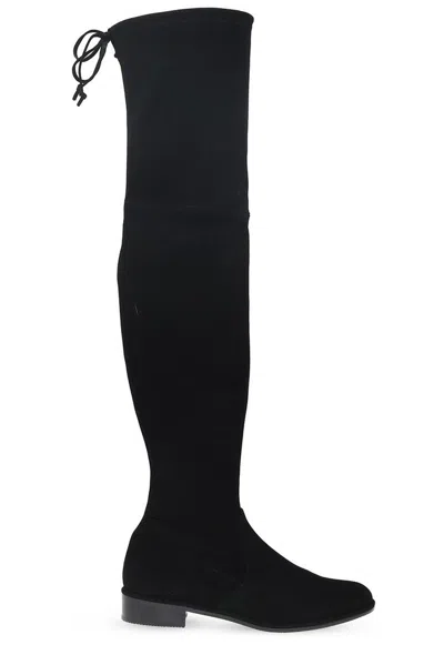 Stuart Weitzman Lowland  Boot In Suede In Black