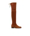 Stuart Weitzman Celia Leather Over-the-knee Riding Boot In Brown