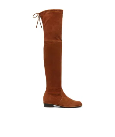 Stuart Weitzman Lowland Thigh-length Boots In Brown