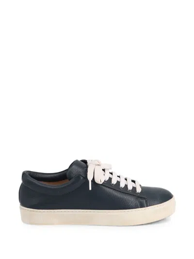 Pre-owned Stuart Weitzman Low-top Lace-up Sneakers In Blue