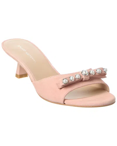 Stuart Weitzman Luella 50 Suede Sandal In Multi