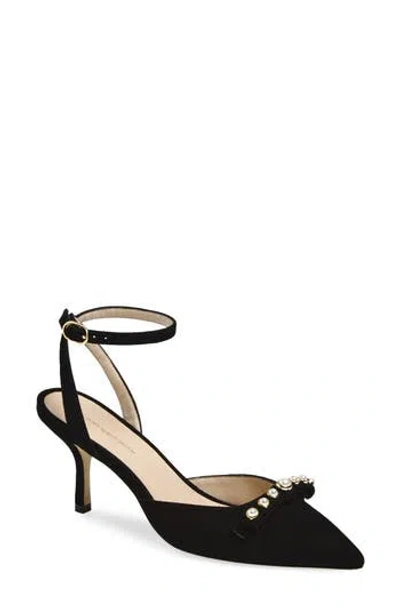 Stuart Weitzman Luella Ankle Strap Pump In Black