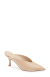 Stuart Weitzman Lula Pointed Toe Pump In Golden Beige