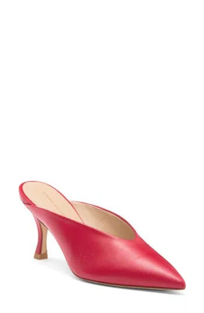 Stuart Weitzman Lula Pointed Toe Pump In Lipstick Red